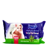 دستمال مرطوب کودک پاکتی آلوئه ورا 60 عددی فیروز